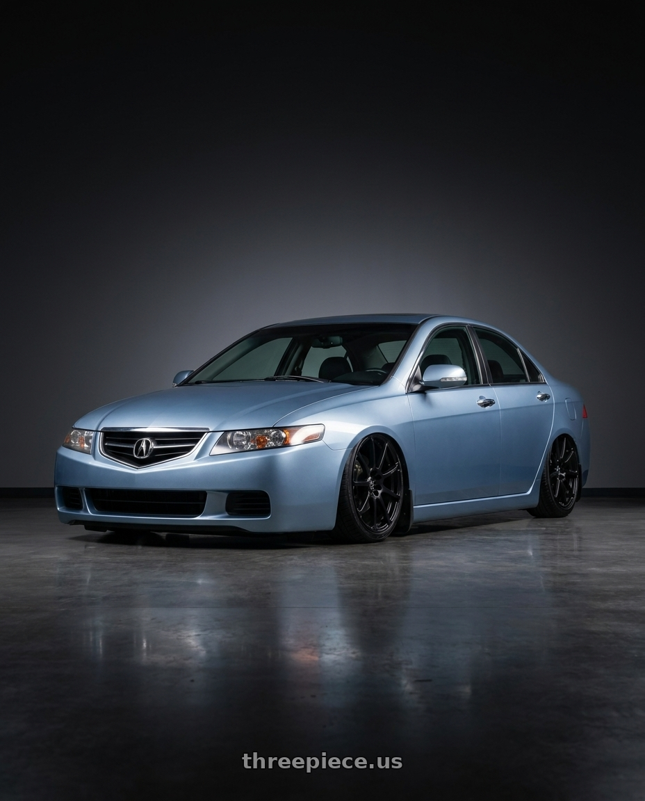 2005 Acura Tsx with Enkei EDR9 4x100/108 17x7+38 Black wheels