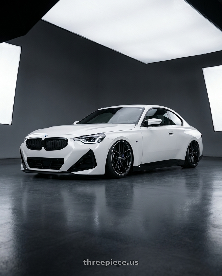 2024 BMW 2 Series G42 with BBS CC-R 5x112 19x8.0+27 Satin Black wheels