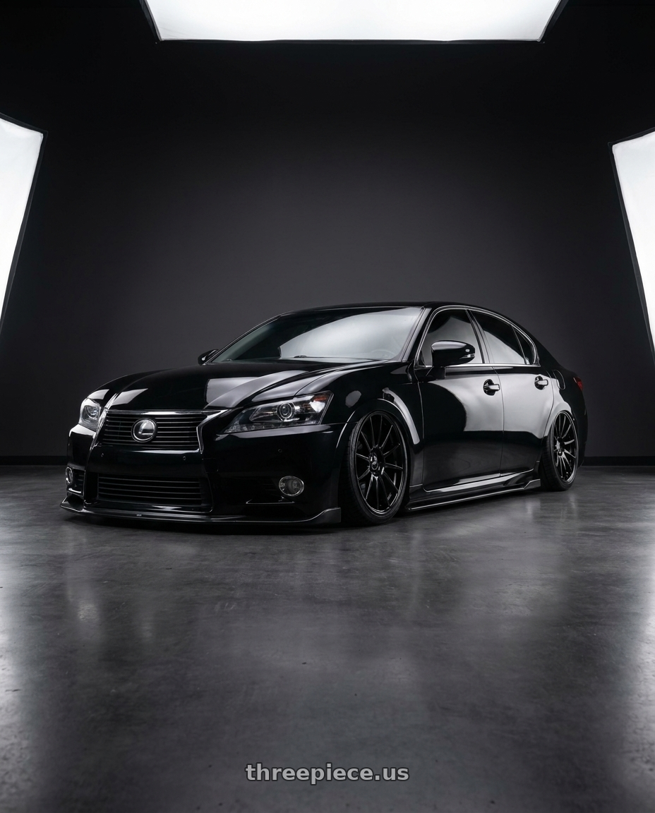 2014 lexus gs 350 with TOUREN TR92 3292 5x114.3 20x9 +35 GLOSS BLACK wheels