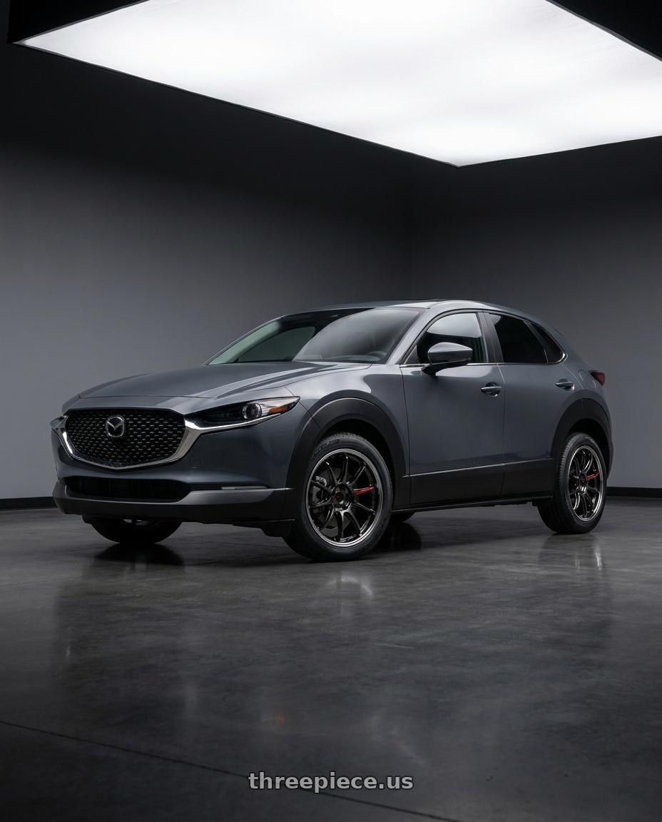 2026 mazda cx30 with Work Zr10 2P 5x100 18x10.0 +0 Glim Black wheels