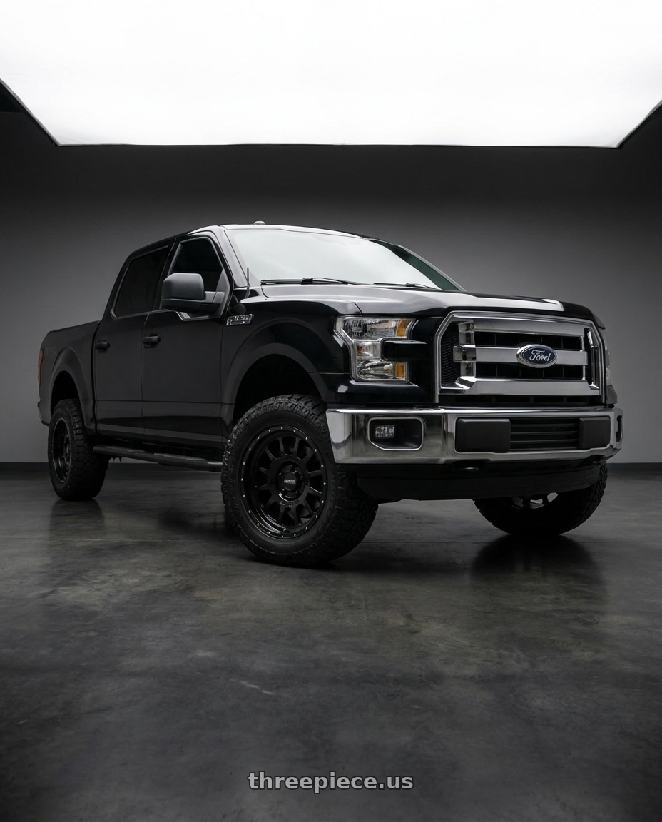 2015 Ford F-150 XL with Method Race Wheels 318B 6X135 17x8.5 +0 GLOSS BLACK wheels