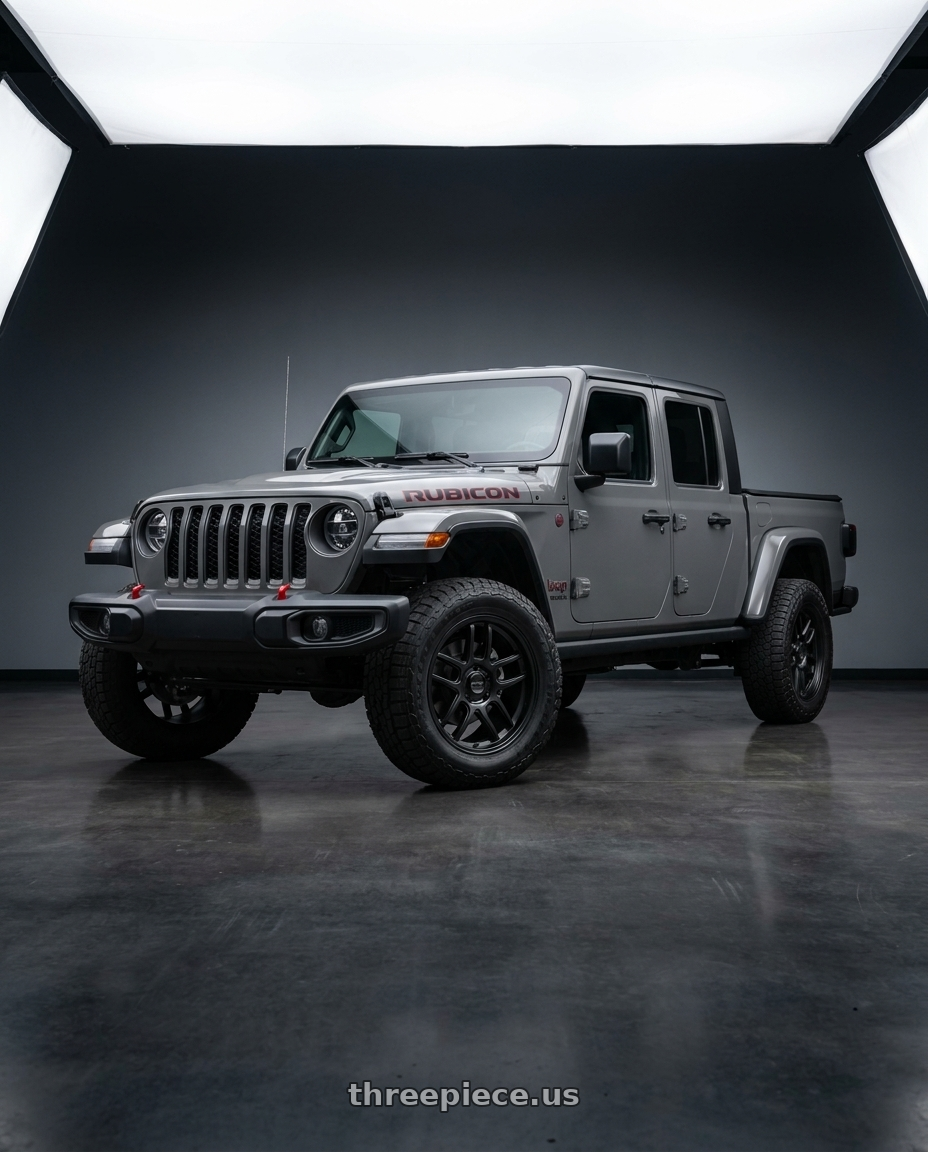 2021 Jeep Gladiator Sport with KMC KM549 GRS 5X127 20X9 +18 SATIN BLACK wheels