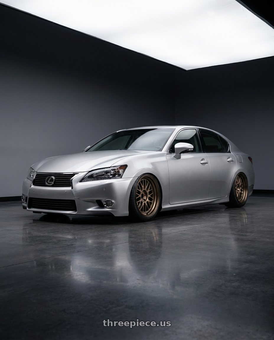 2013 Lexus gs250 with Volk Racing 21A 5x100 18X9.5+30  Bronze wheels