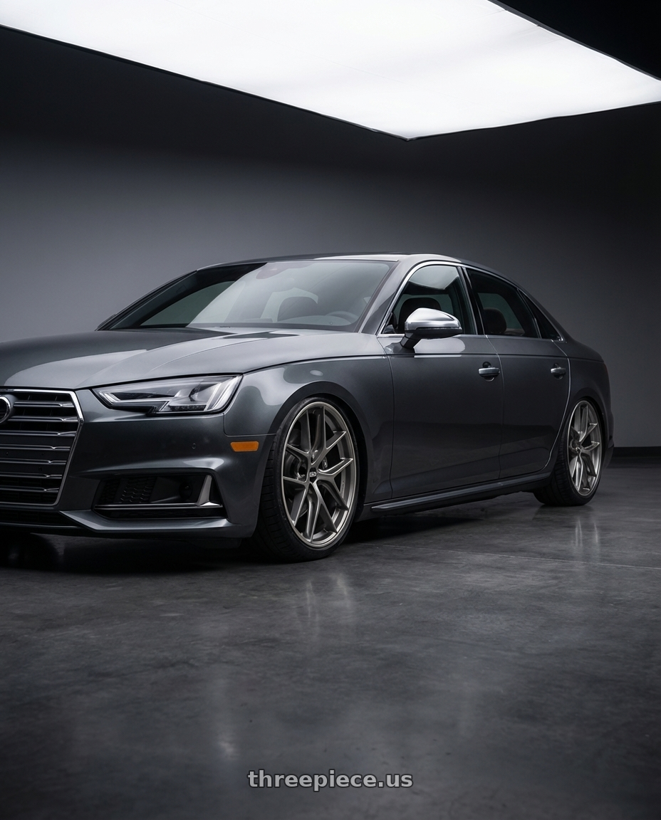 2023 Audi S4 B9 with BBS CC-R 5x112 20x8.0+27 Satin Platinum wheels