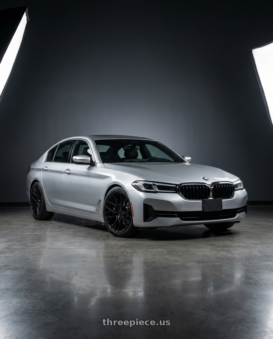2021 bmw 530i xdrive with TSW SEBRING 5X112 19X8.5 +32 MATTE BLACK wheels
