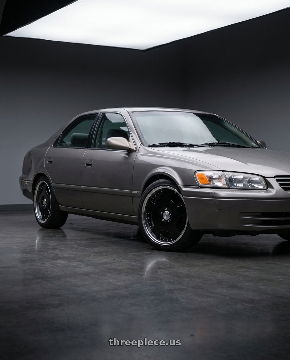 2001 toyota camry with Work Lanvec Ld1 5x114.3 20x7.5+12 O Disk Black wheels