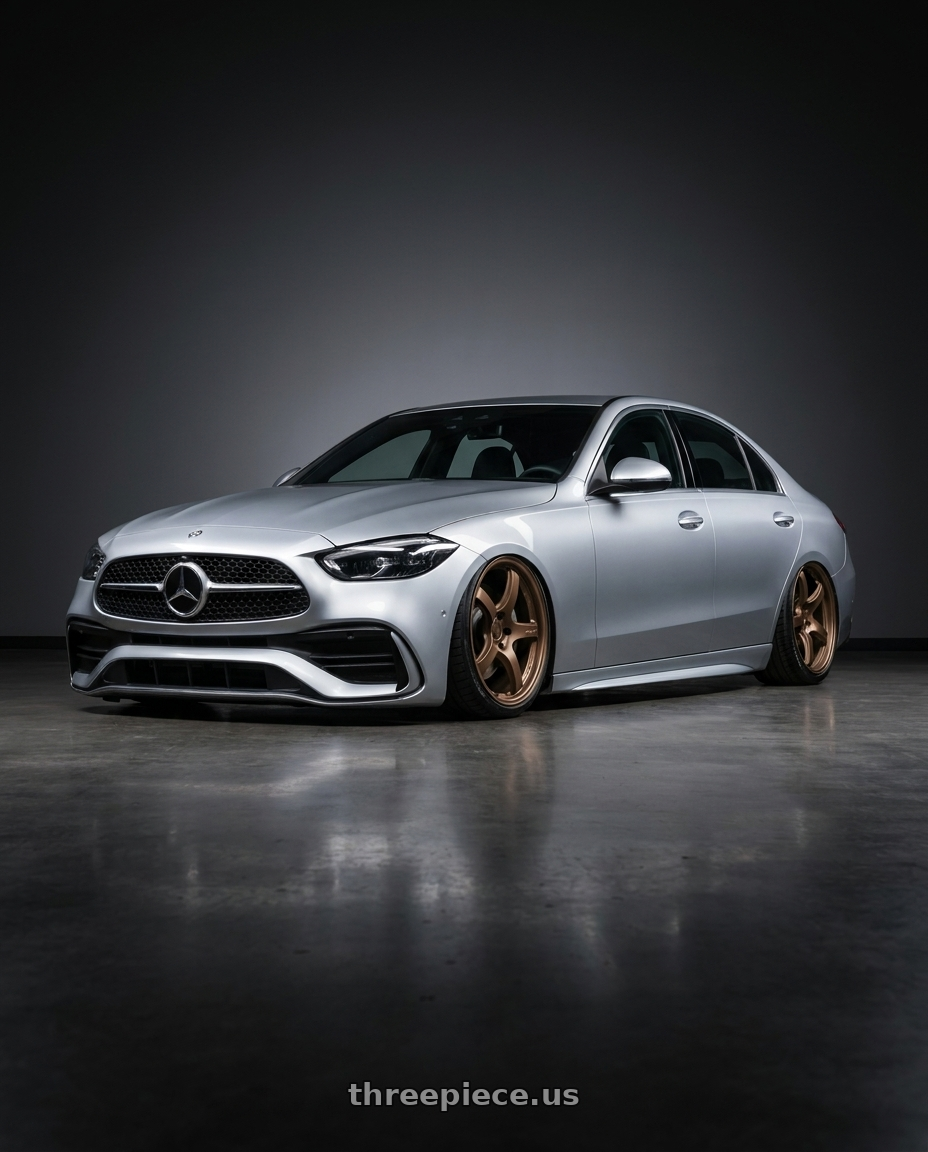 2022 Mercedes-Benz C-Class W206 with Gram Lights 57CR 5x112 19x9.5+25 Bronze II wheels