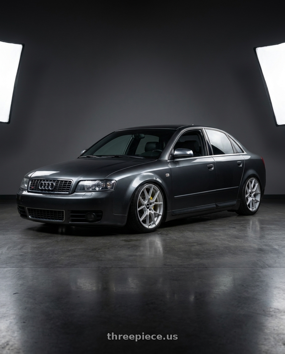 2005 Audi S4 with Rotiform RC199 KPR 5X112 20x9 +25 SILVER wheels