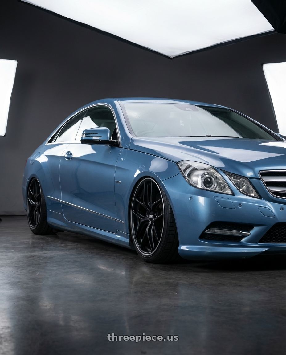 2014 Mercedes-Benz E-Class Coupe C207 with BBS CC-R 5x112 20x9.0+25 Satin Black wheels