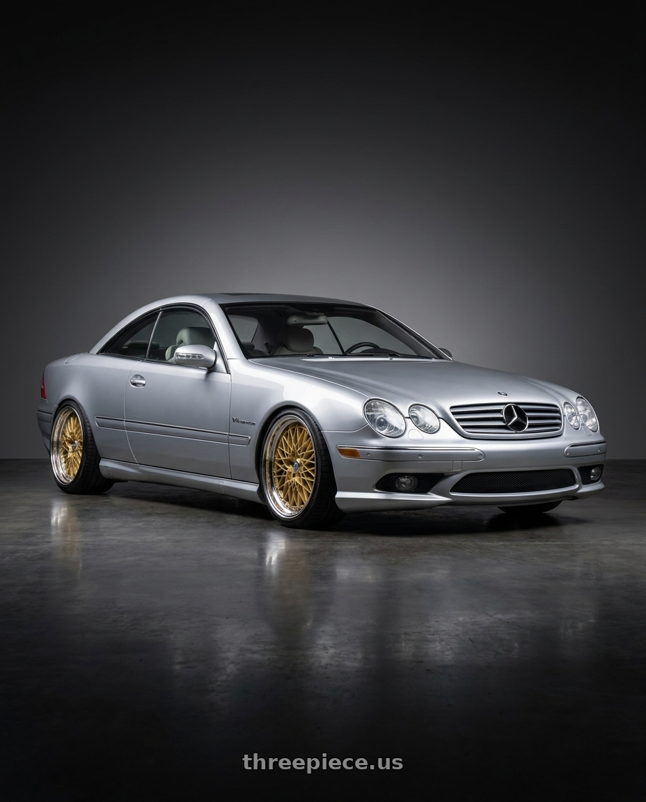 2005 Mercedes CL65 AMG with SSR Formula MESH 5x100 19X10.5+-39 HP Disk Fm Gold wheels
