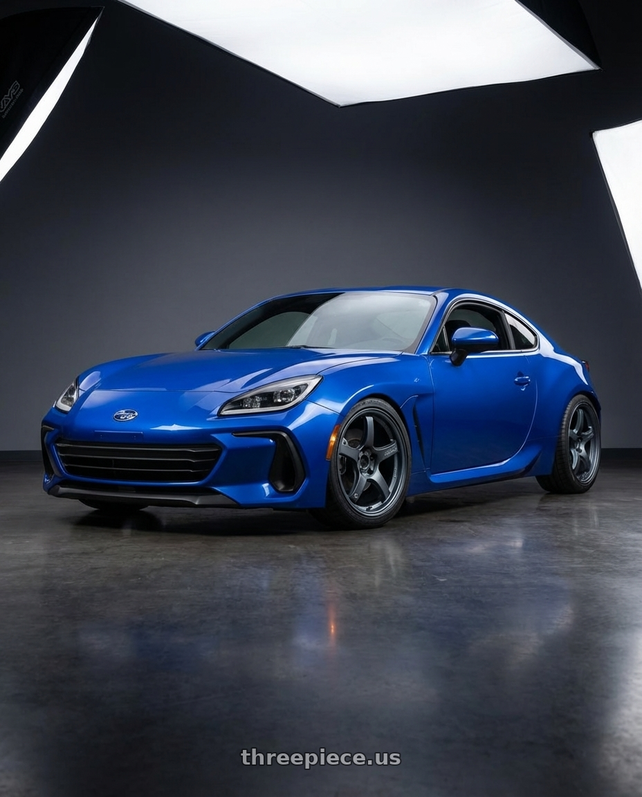 2024 Subaru BRZ with Gram Lights 57CR 5x114.3 18x8.5+37 Gunblue II wheels