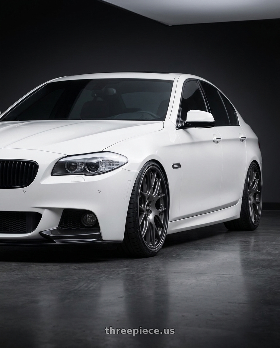 2012 BMW 550i with BBS CH-RII 5x120 21x10.5 +35 Satin Platinum Center Black Lip SS Rim Prot wheels