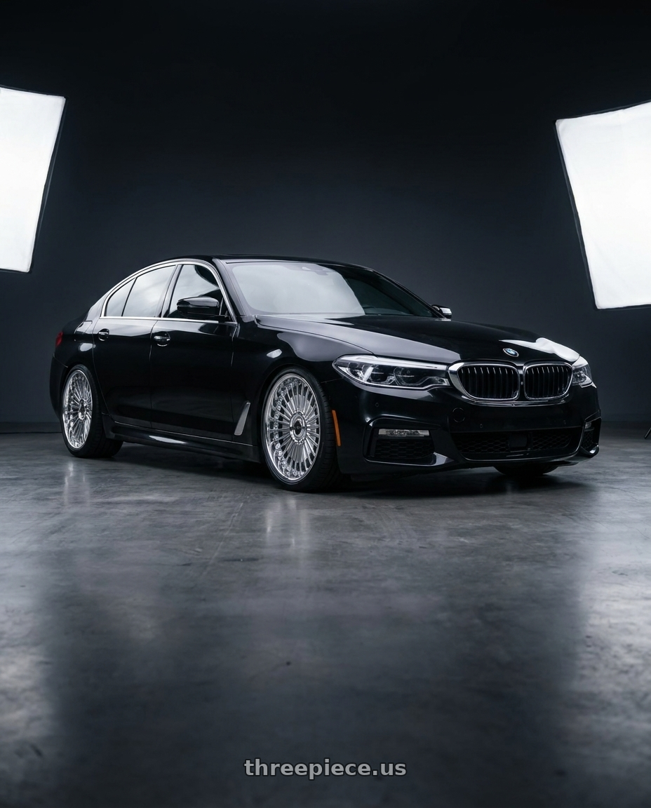 2017 BMW 540i with Work Emitz Chrome 5x112 19x9.5 +38 wheels
