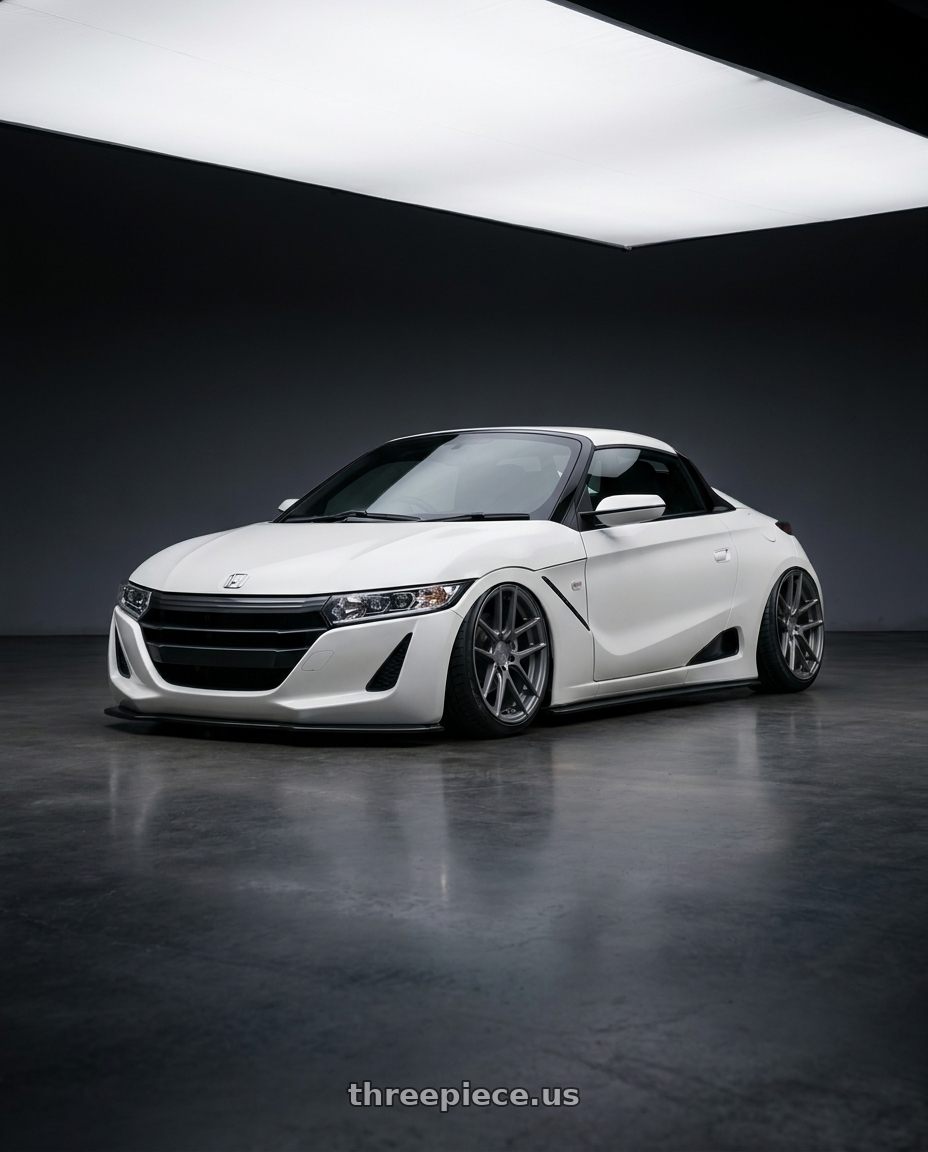 2016 Honda S660 with Avant Garde Wheels M510 5X130 19x11 +52 Dolphin Grey wheels