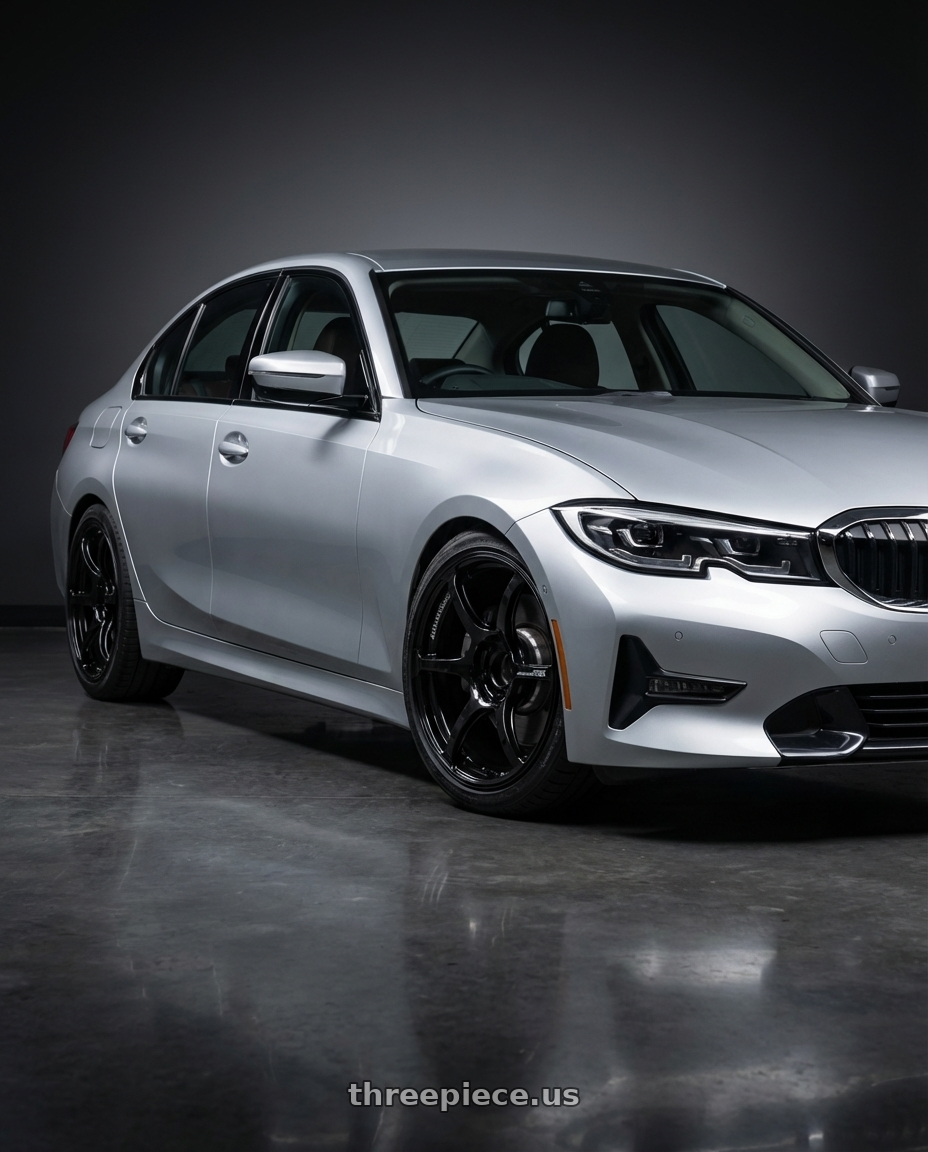 2023 BMW 3 Series G20 with Advan RGIII 5x112 19x8.5+45 Gloss Black wheels