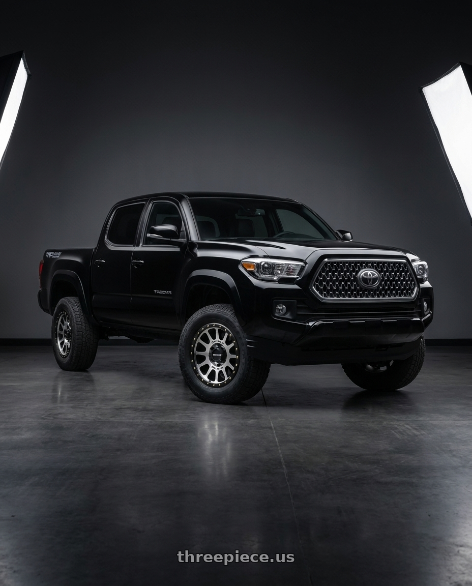 2021 Toyota Tacoma TRD Sport with Method Race Wheels 305MB NV 6x139.7 17x8.5 +0 MACHINED - MATTE BLACK LIP wheels