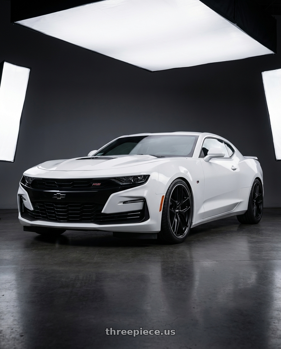 2022 Chevrolet Camaro with BBS CC-R 5x120 20x10.5+35 Satin Black wheels