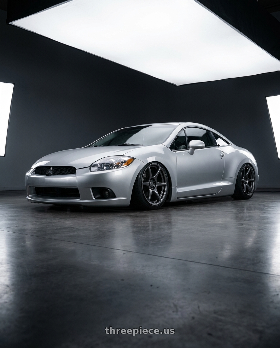 2010 Mitsubishi Eclipse with Kansei K11G Tandem 5x114.3 18x9 35 Gunmetal wheels