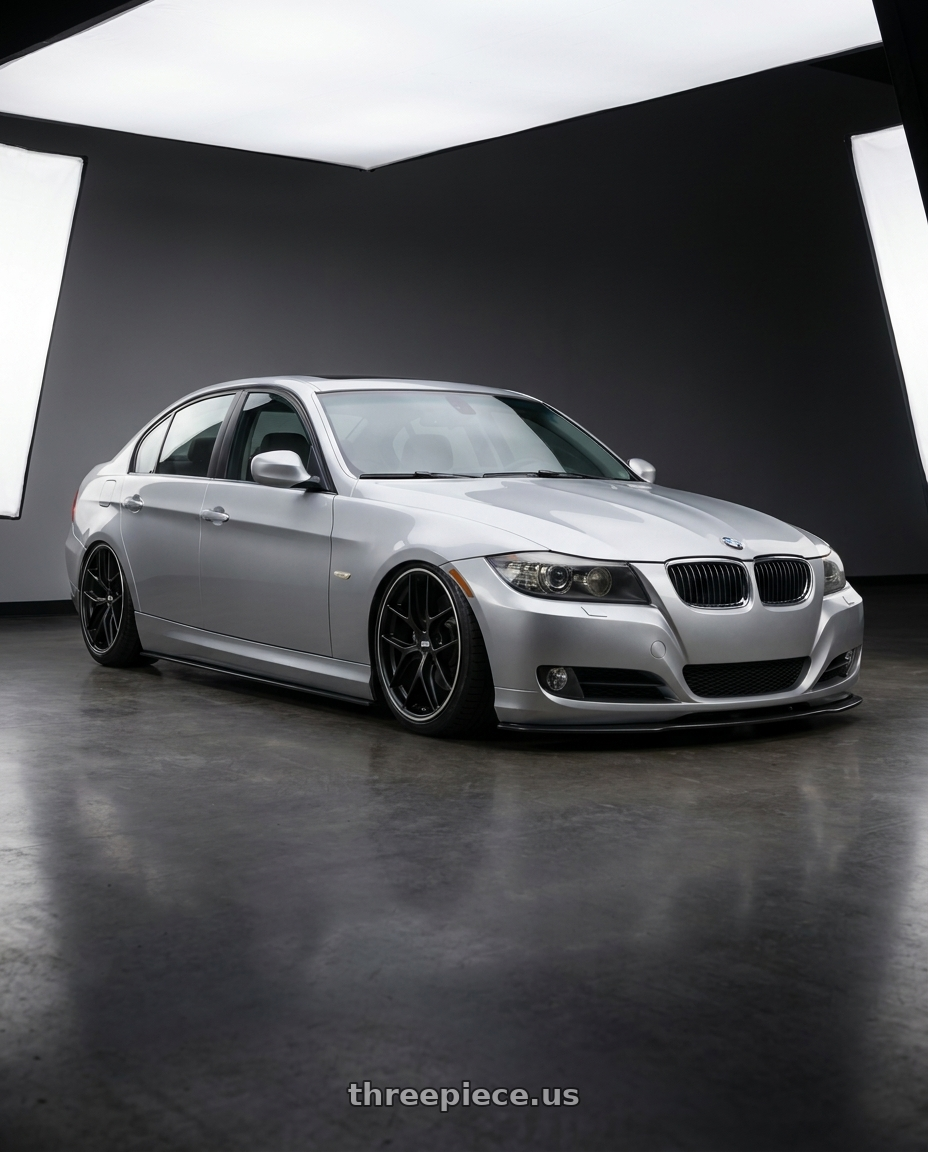 2011 Bmw E90 335I with BBS CC-R 5x120 19x8.5+35 Satin Black wheels