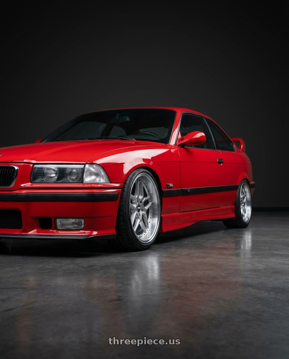 1996 BMW E36 328is with ESR Wheels CS SERIES CS15 5x100 18x9.5 +35 Hyper Silver wheels