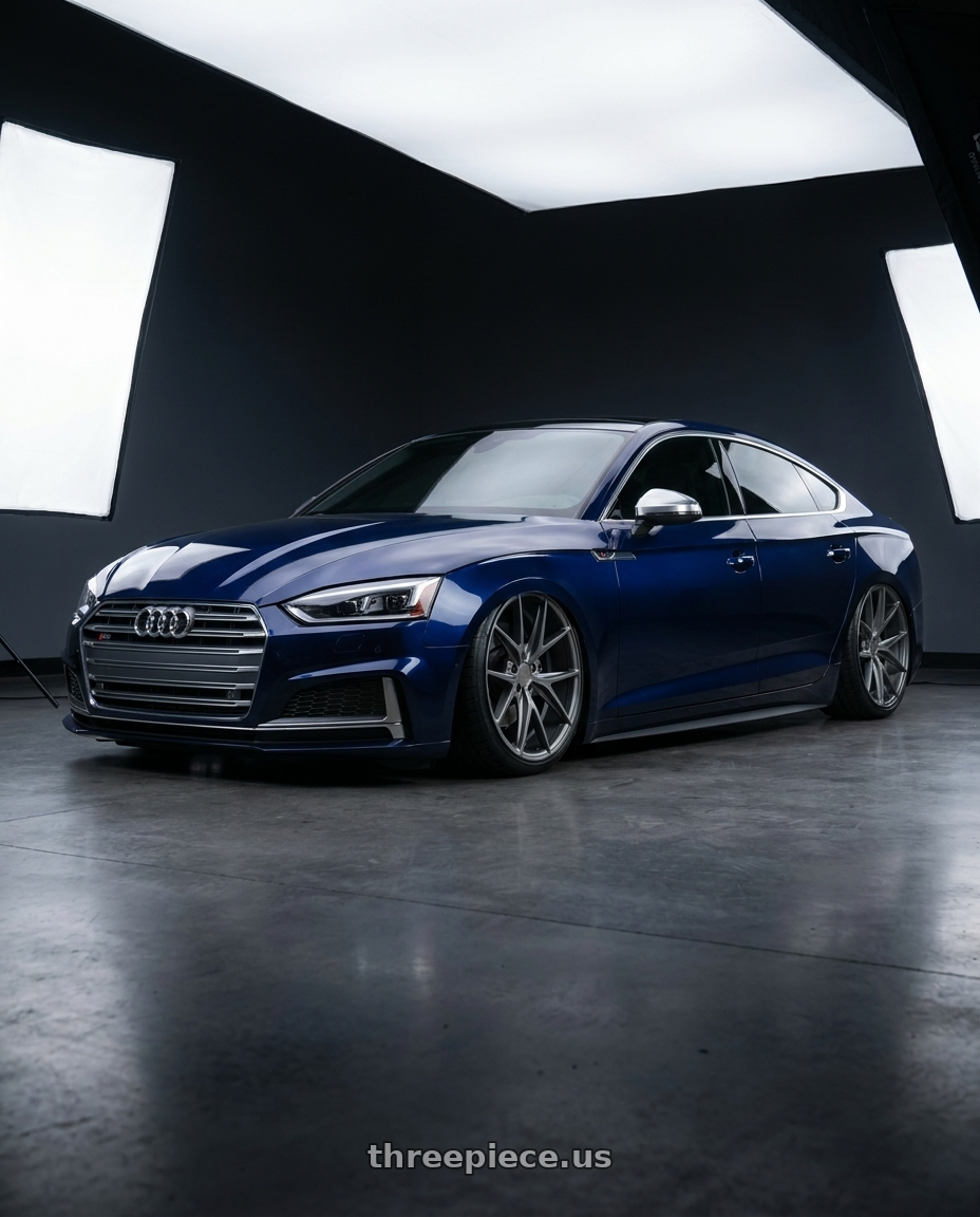 2014 Audi S5 B8 with Niche 1PC M116 MISANO 5X112 20X10.5 +27 MATTE GUN METAL wheels