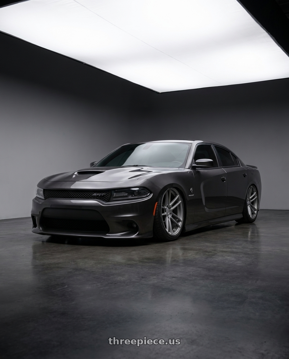 2017 Dodge Charger Srt Hellcat with Avant Garde Wheels M510 5X130 19x11 +52 Dolphin Grey wheels