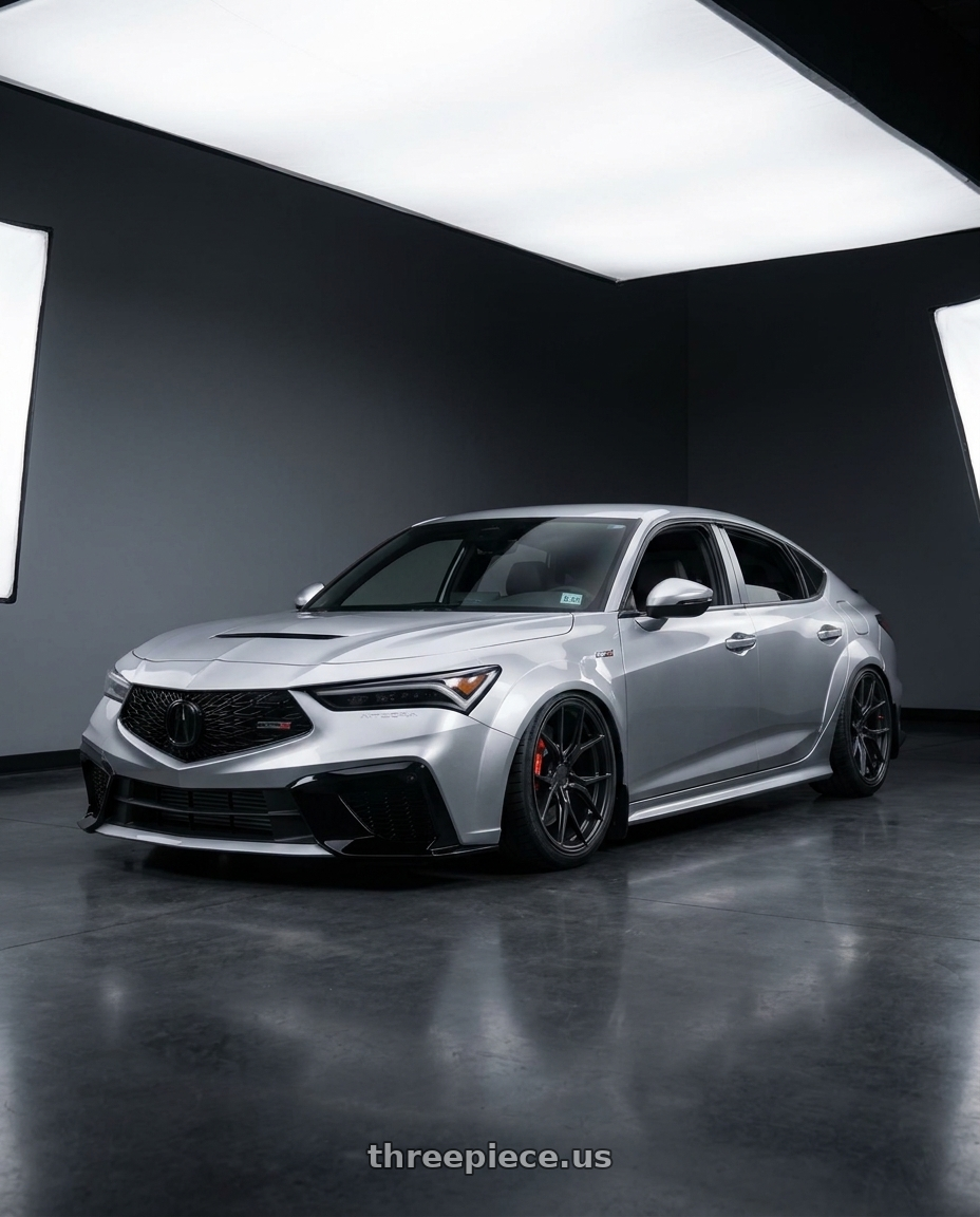 2025 Acura Integra Type s with Rohana RFX5 5x120 19x9.5+35 Matte Black wheels