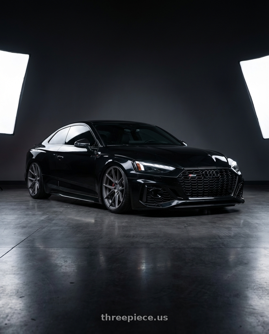 2022 Audi RS5 with Avant Garde Wheels M510 5X112 20x10 +25 Dolphin Grey wheels