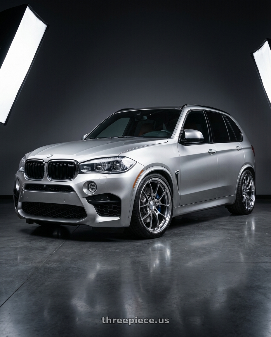 2018 BMW X5 M with Volk Racing G025 LC 5x114.3 20x10 +35 SHINING LIGHT METAL / RIM FDMC wheels