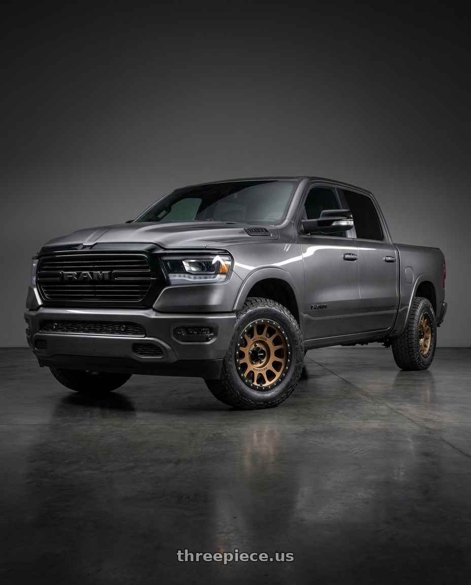 2021 Ram 1500 Laramie with Method Race Wheels 305BZ NV 6x139.7 18x9 -12 METHOD BRONZE wheels