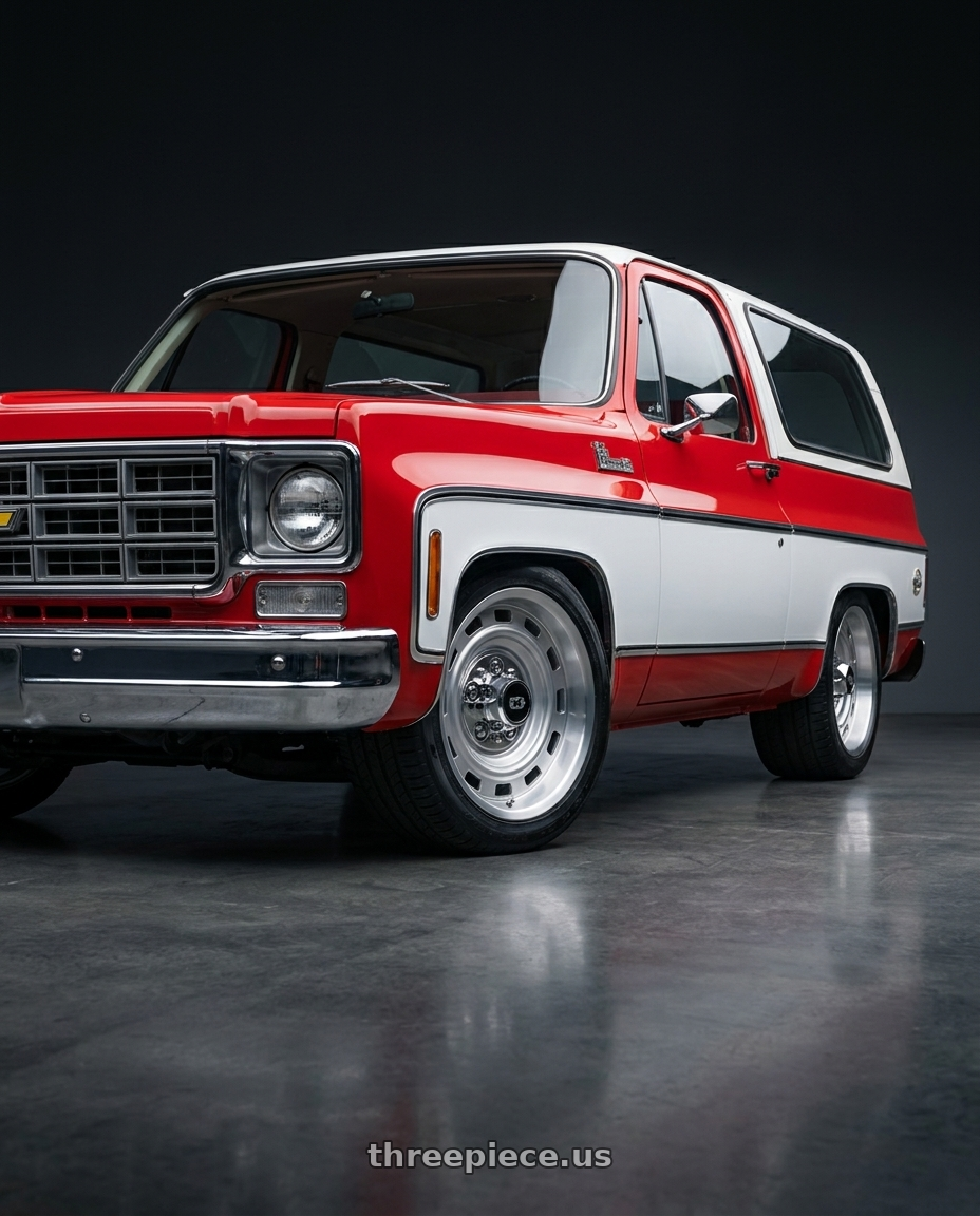 1978 Chevrolet Blazer with Vision American Muscle 54 Cheyenne 6x139.7 22x9+25 wheels