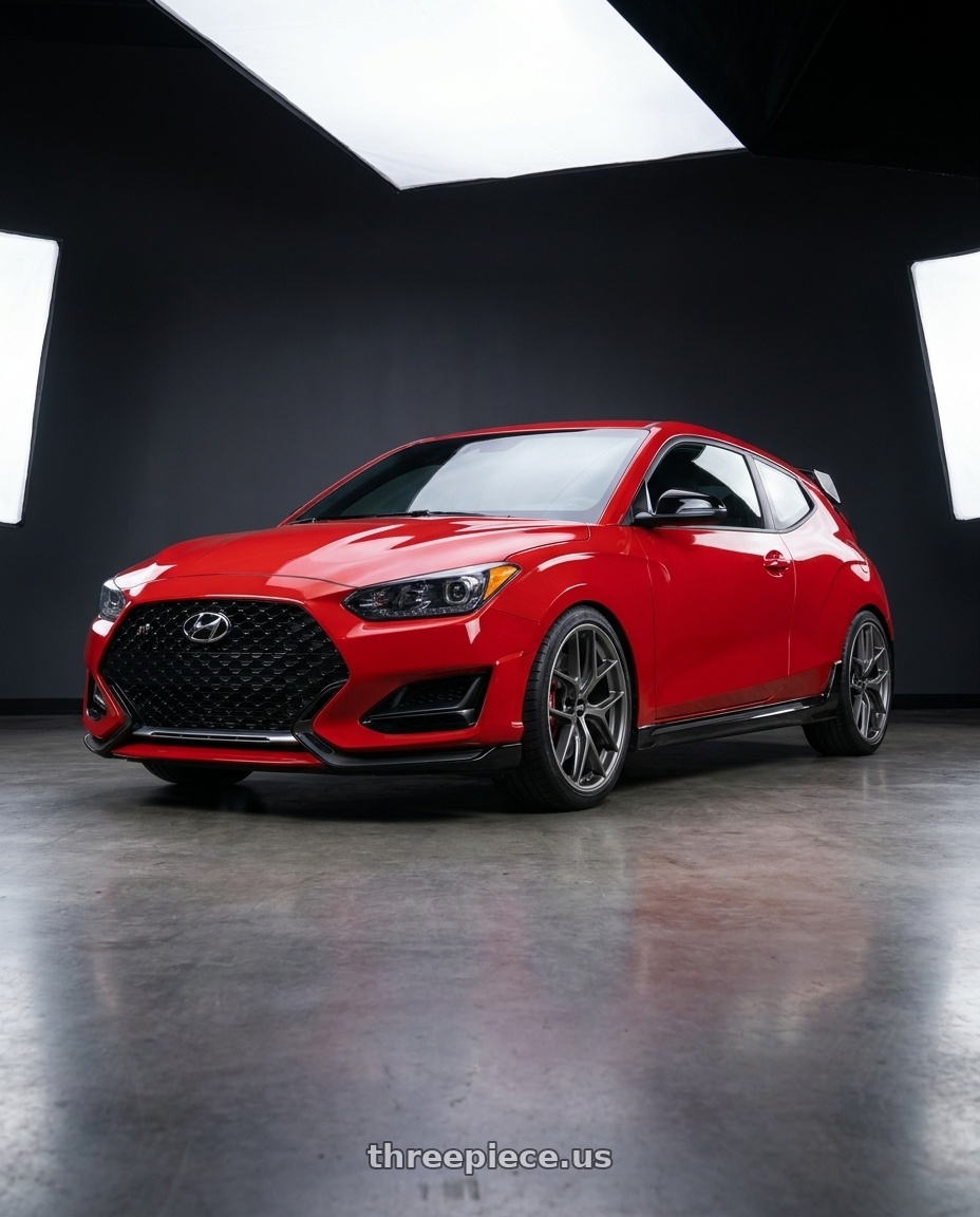 2022 Hyundai Veloster N with BBS CC-R 5x114.3 19x8.5+43 Satin Platinum wheels