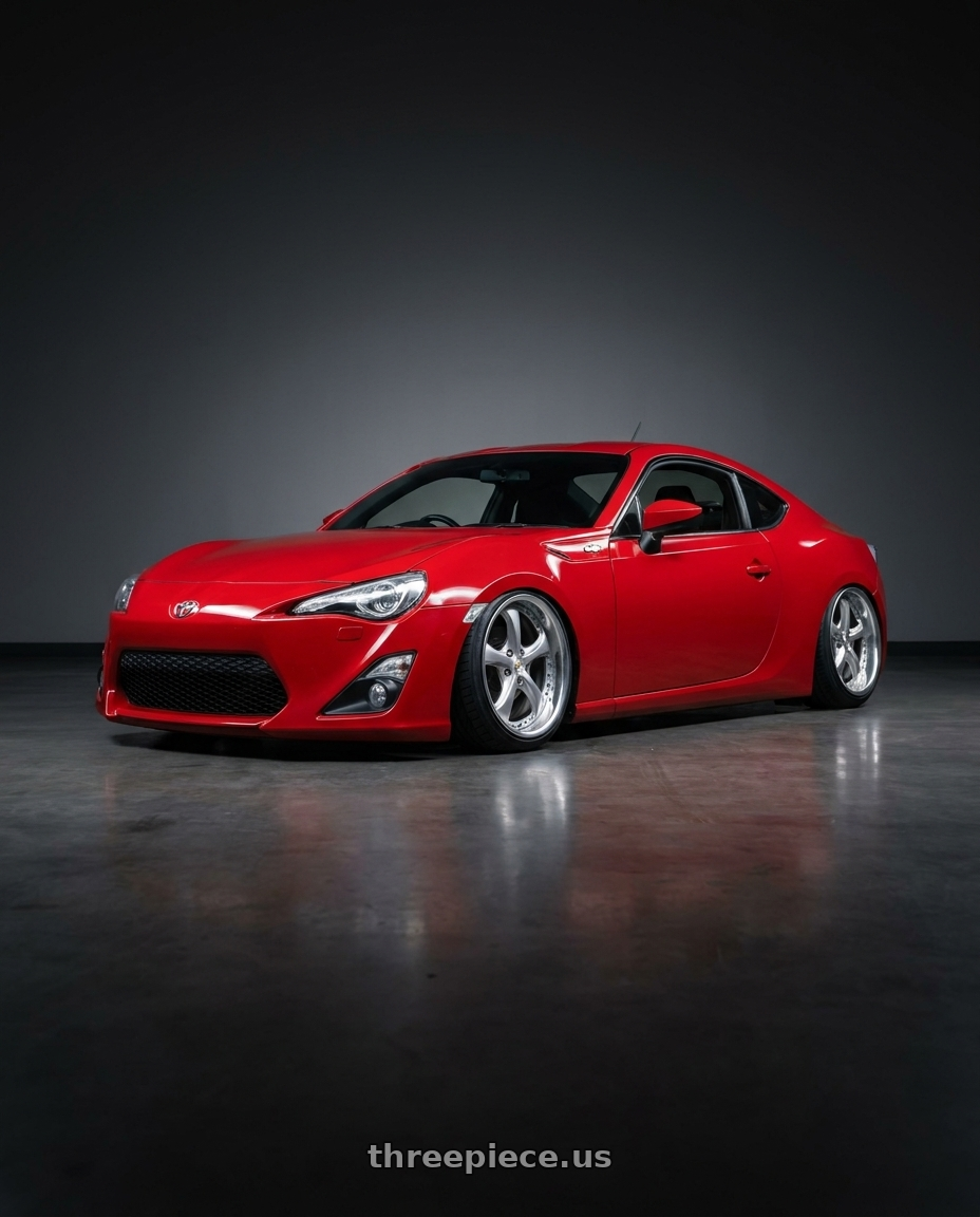 2012 Toyota 86 GTS Mt with Work Wheels VS-KF 5x100 18x7+34 Light Grey Silver O Disk FULL REVERSE wheels