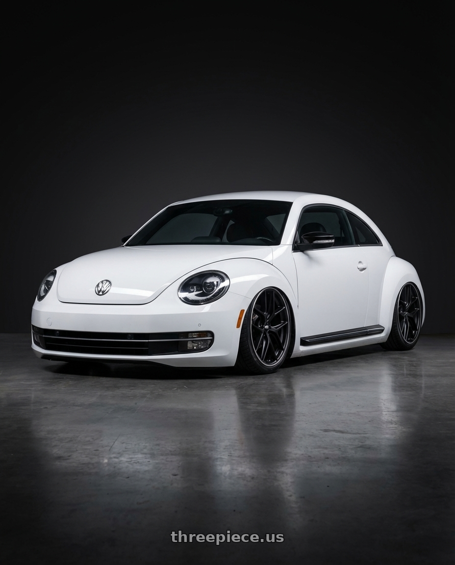 2016 Volkswagen Beetle Turbo with BBS CC-R 5x112 19x8.5+44 Satin Black wheels