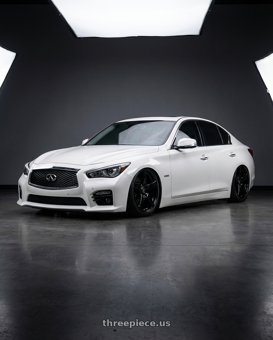 2020 Infiniti Q50 with Forgestar CF5 5x114.3 20x9.5 +29 Gloss Black wheels