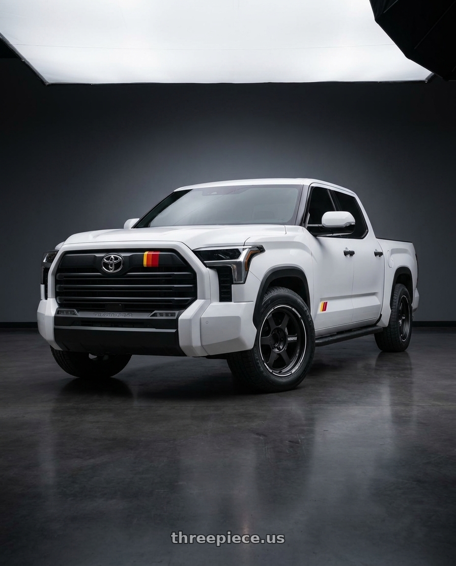 2026 Toyota Tundra with Volk Racing TE37XT 6x139.7 18x8.0+20 Blast Black wheels