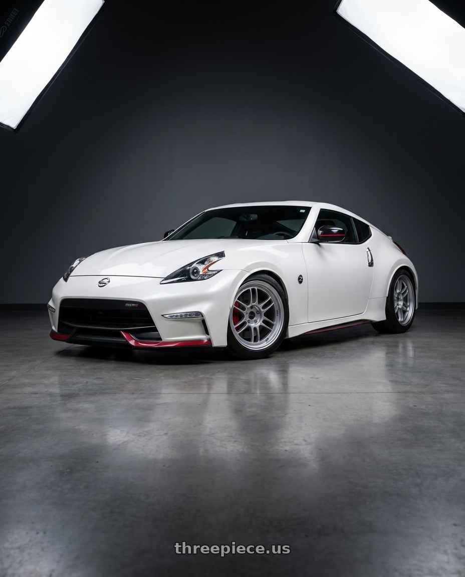 2020 Nissan 370Z Sport Touring with Enkei RPF1 5x114.3 18x9.5+15 Silver wheels