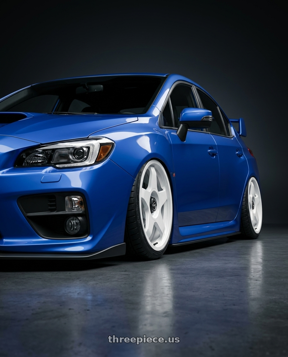 2018 Subaru WRX STI with fifteen52 CHICANE 5x114.3 / 5x100 18x8.5 +35 RALLY WHITE (GLOSS WHITE) wheels