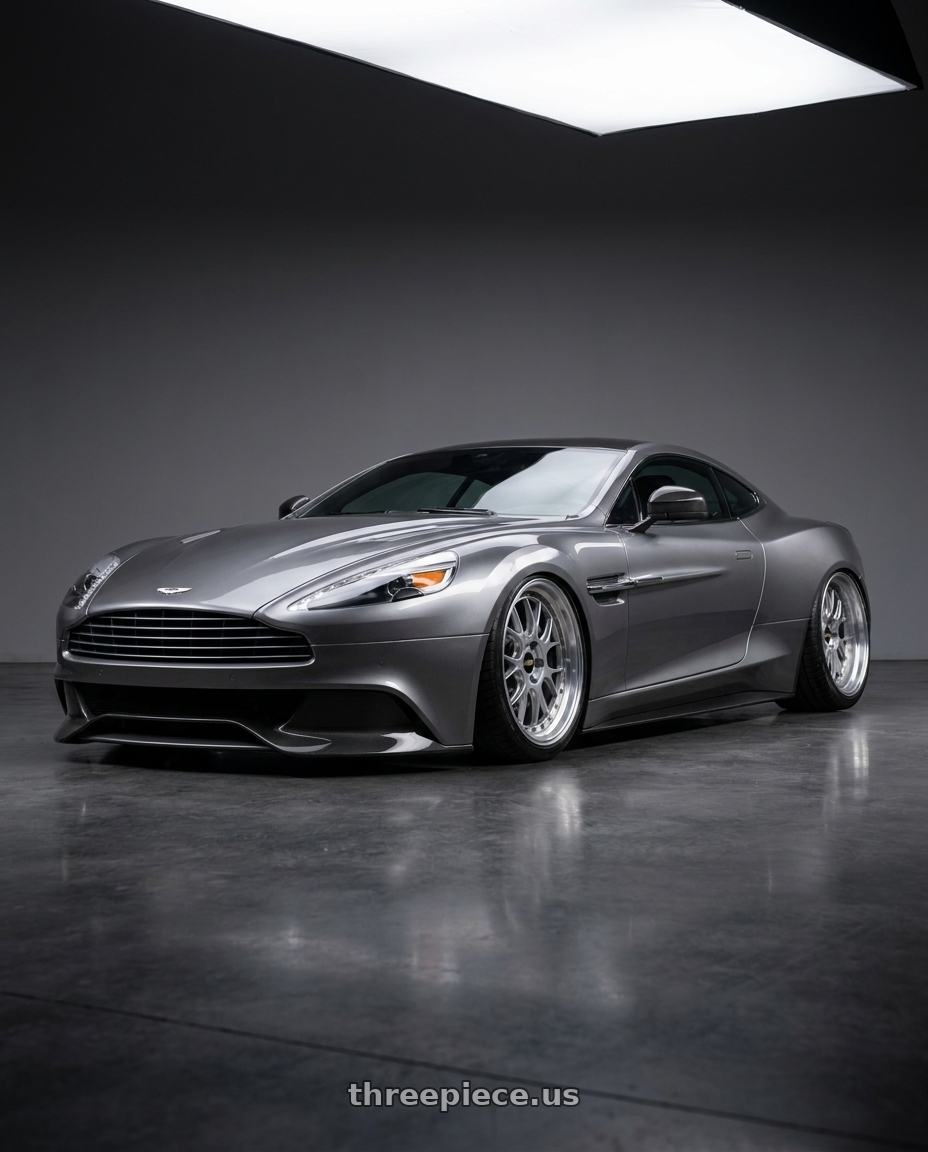 2014 Aston Martin Vanquish with BBS LM-R 5x120 19x9.5+25 Diamond Silver wheels
