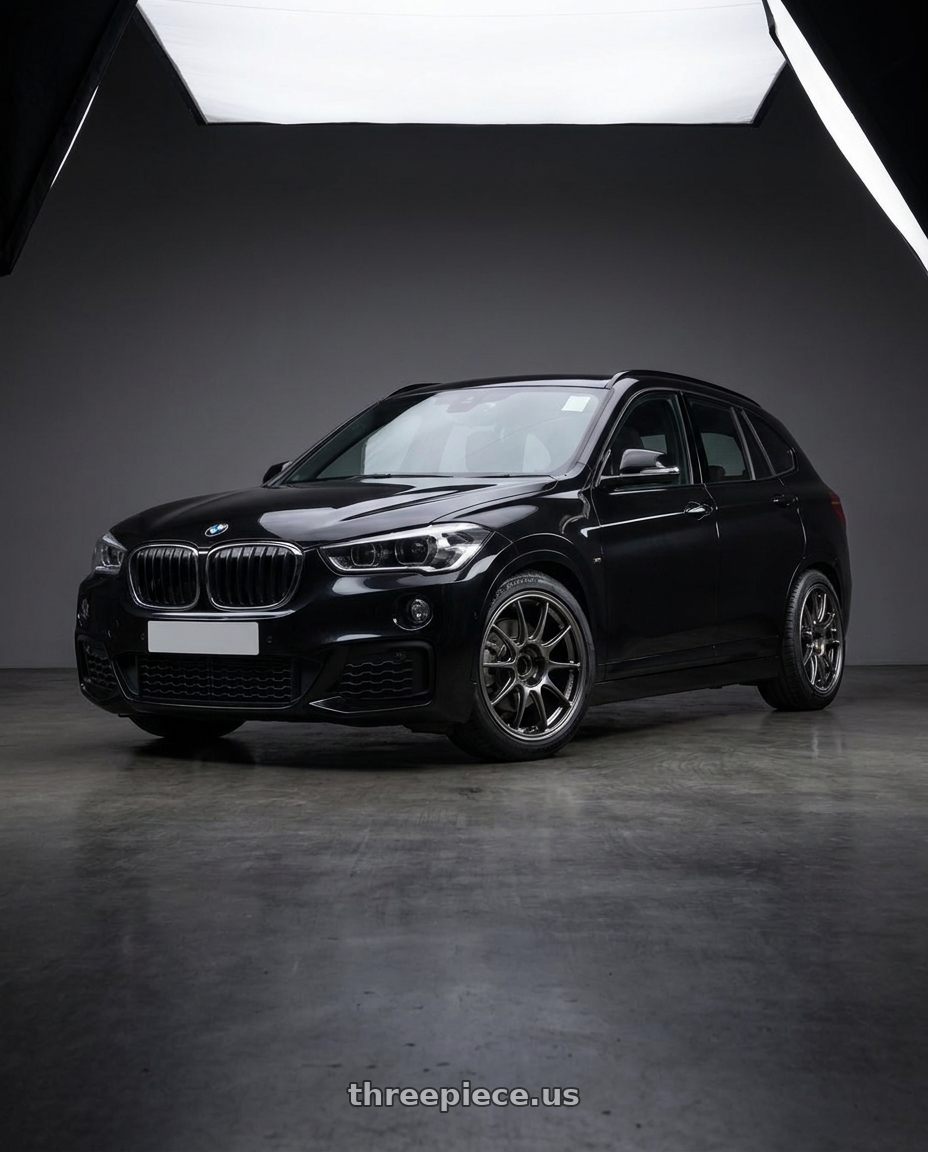 2017 BMW X1 with WedsSport TC105X 5x114.3 17x8.0+32 EJ Titan Face: F wheels