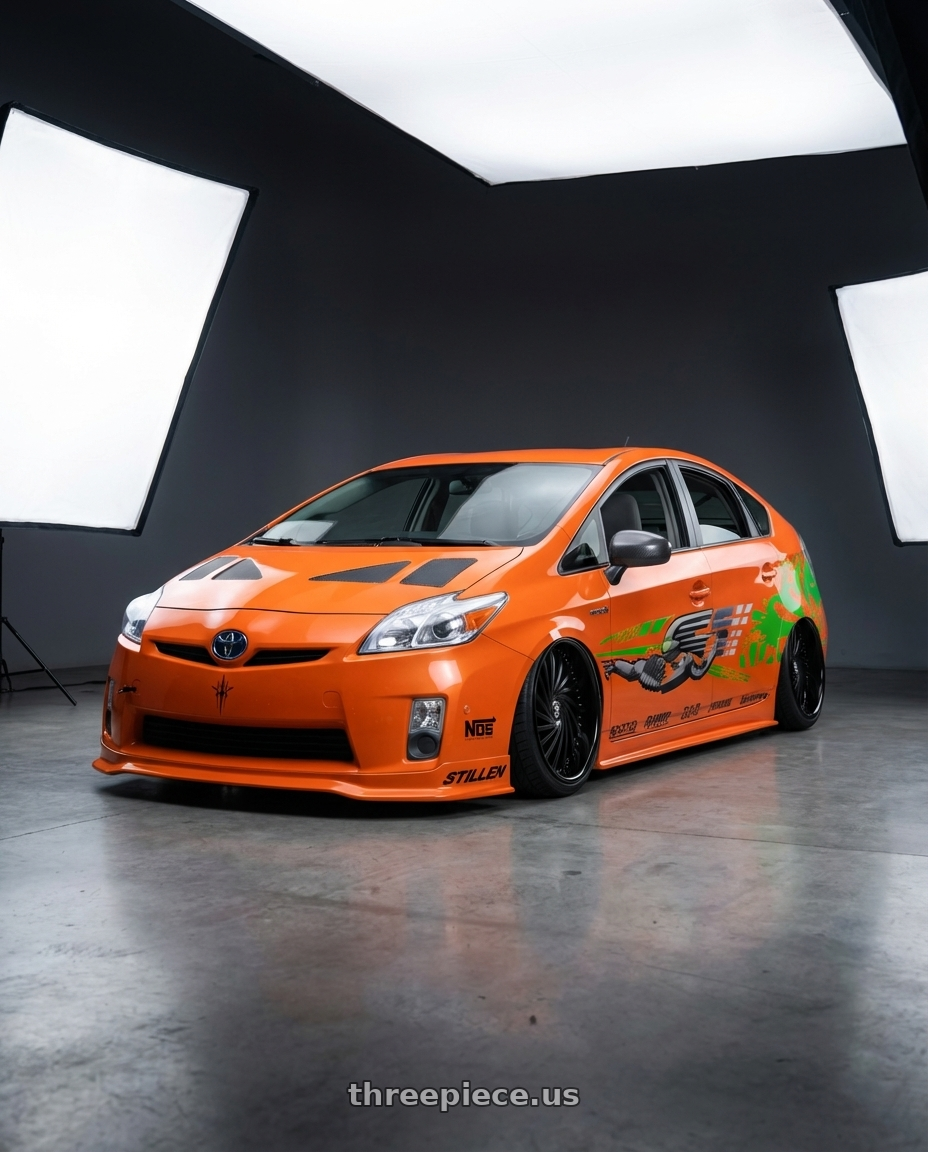 2011 Prius bruh with DUB 2PC S241 DAZED 5X120.65/5X127 28X10 +5 MATTE BLACK DOUBLE DARK TINT wheels