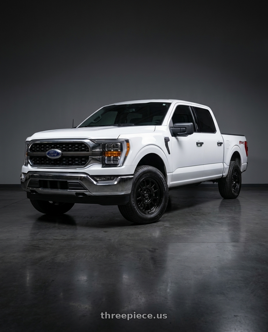 2021 Ford F-150 XL with Method Race Wheels 318B 6X135 17x8.5 +0 GLOSS BLACK wheels
