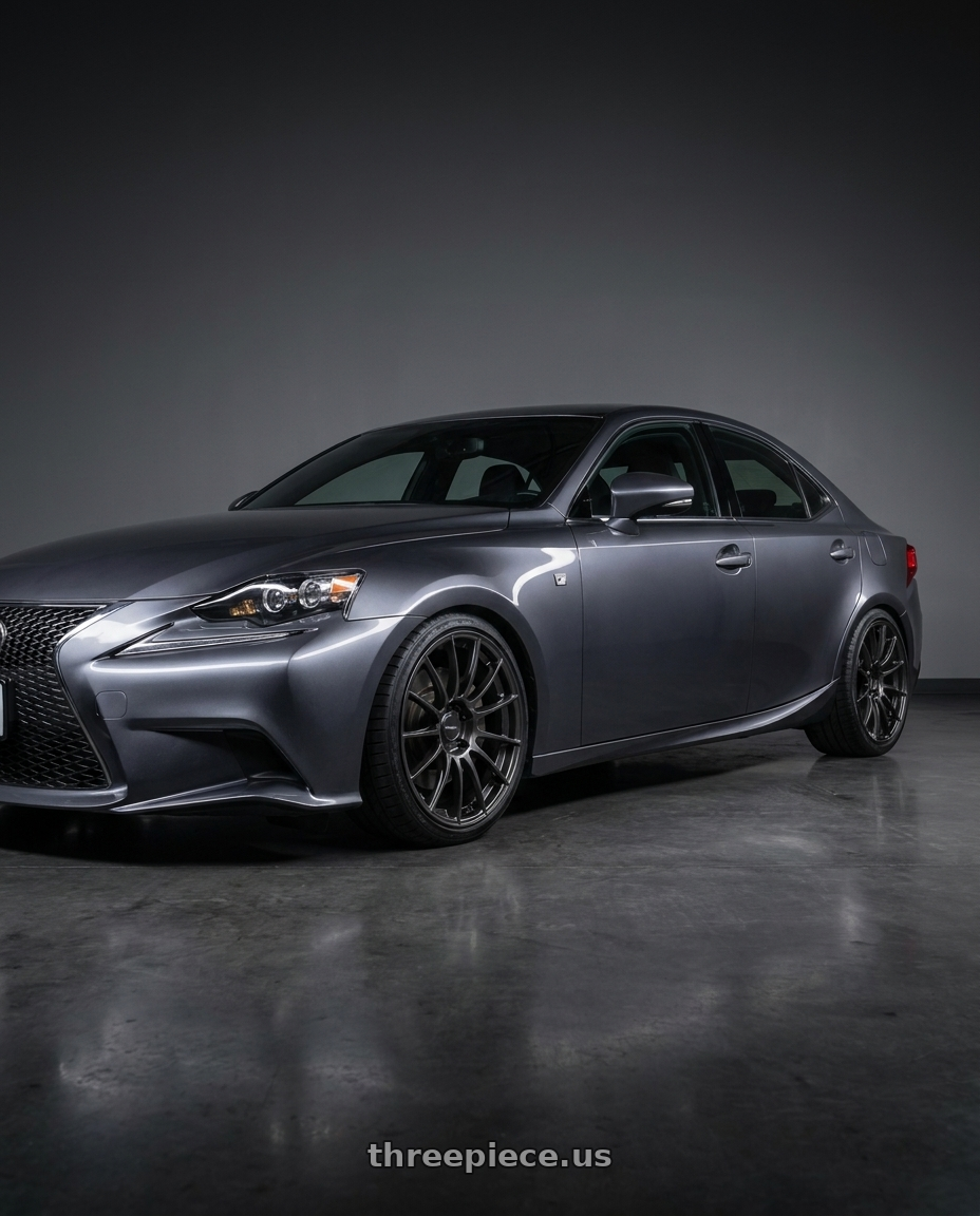 2017 Lexus is f sport with Ssr Gtx04 5x114.3 19x8.5+38  DARK GUNMETAL wheels