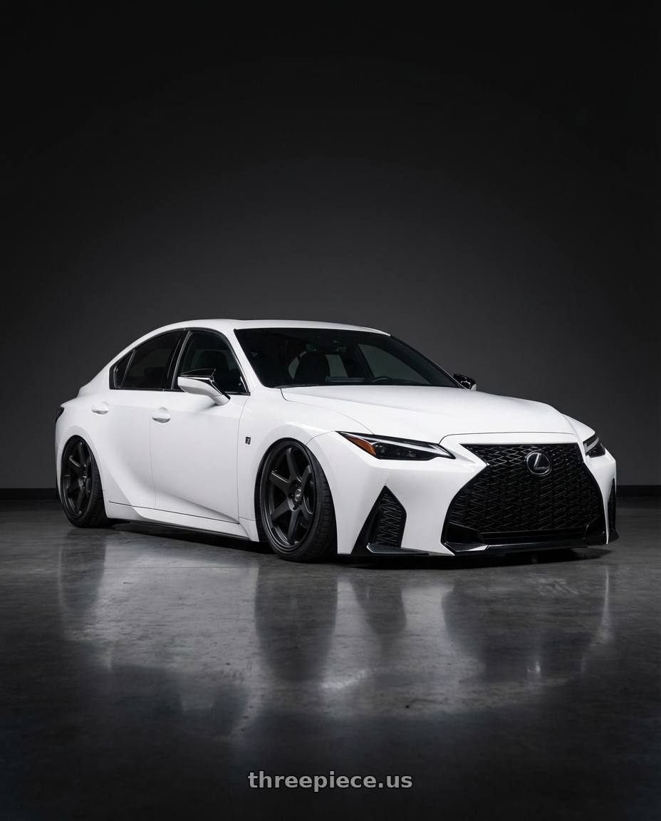 2024 Lexus IS 350 with ESR Wheels APEX SERIES AP6 5x114.3 19x11 +22 Matte Black wheels