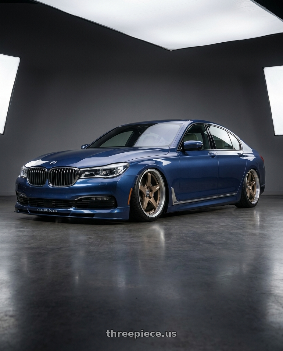 2018 Alpina B7 with ESR Wheels APEX SERIES AP5 5x114.3 19x9.5 +35 Matte Bronze wheels