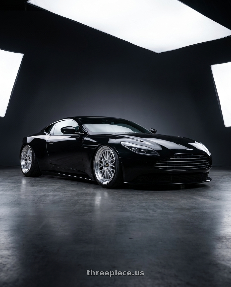 2019 Aston Martin DB11 with BBS LM 5x114.3 18x8.0+40 Diamond Silver wheels