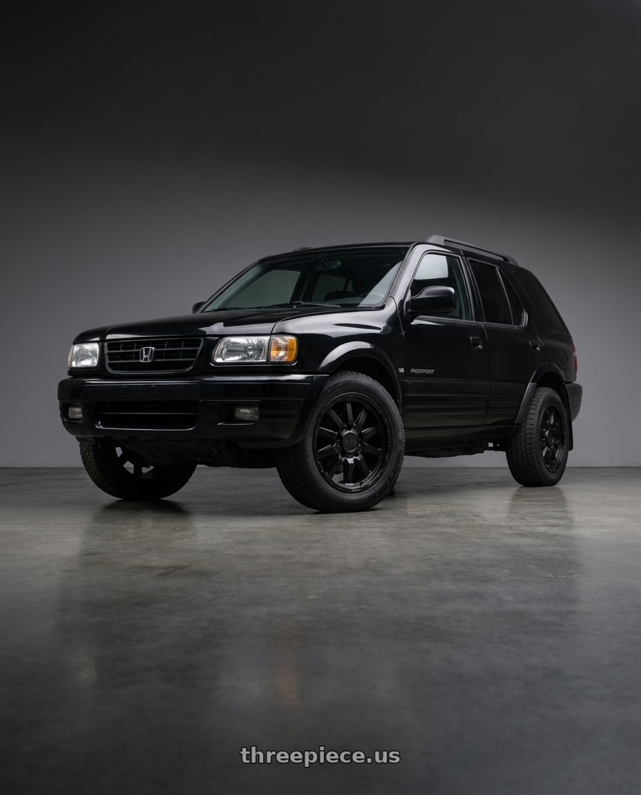 2002 honda passport ex black with Black Rhino EXCURSION 6X139.7 17X7.5 +45 MATTE BLACK wheels