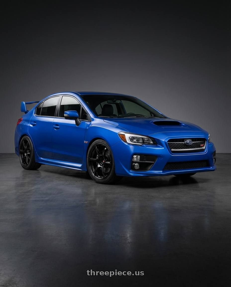 2013 Subaru WRX STI with Advan RGIII 5x114.3 18x8.5+31 Gloss Black wheels