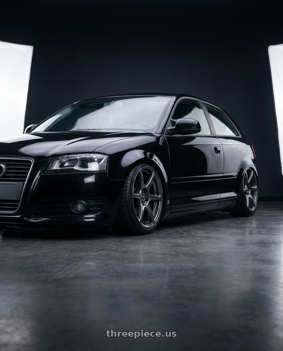 2012 Audi A3 8P with Kansei K11G Tandem 5X112 19x9.5 22 Gunmetal wheels