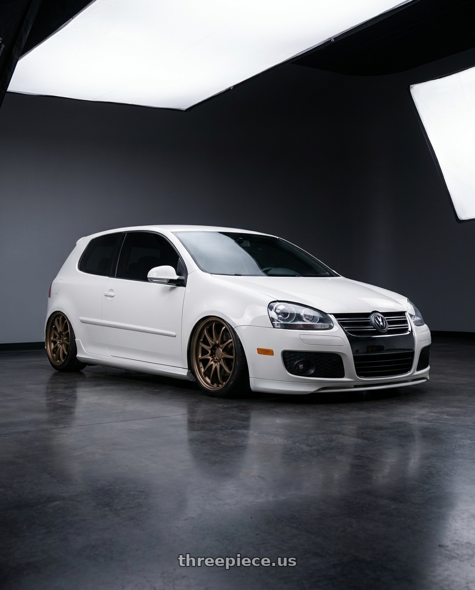 2009 VW GTI with Volk Racing CE28N-PLUS 5x114.3 18x10.5+15 Matte Gunbronze wheels